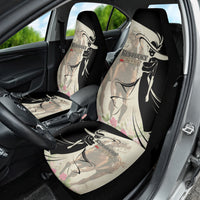 Kentucky Racing Horses Derby Hat Girl Car Seat Cover Beige Color - Wonder Print Shop