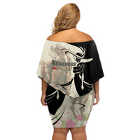 Kentucky Racing Horses Derby Hat Girl Family Matching Off Shoulder Short Dress and Hawaiian Shirt Beige Color - Wonder Print Shop