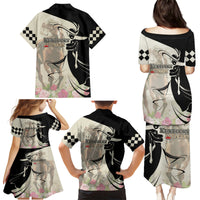 Kentucky Racing Horses Derby Hat Girl Family Matching Puletasi and Hawaiian Shirt Beige Color - Wonder Print Shop