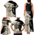 Kentucky Racing Horses Derby Hat Girl Family Matching Tank Maxi Dress and Hawaiian Shirt Beige Color - Wonder Print Shop