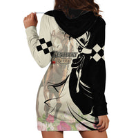 Kentucky Racing Horses Derby Hat Girl Hoodie Dress Beige Color - Wonder Print Shop