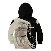 Kentucky Racing Horses Derby Hat Girl Kid Hoodie Beige Color - Wonder Print Shop