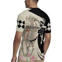 Kentucky Racing Horses Derby Hat Girl Rugby Jersey Beige Color - Wonder Print Shop
