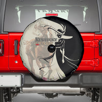 Kentucky Racing Horses Derby Hat Girl Spare Tire Cover Beige Color - Wonder Print Shop
