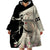 Kentucky Racing Horses Derby Hat Girl Wearable Blanket Hoodie Beige Color - Wonder Print Shop