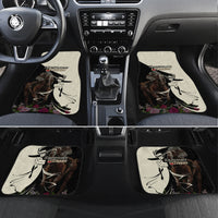 Kentucky Racing Horses Derby Hat Girl Car Mats Black Color - Wonder Print Shop