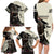 Kentucky Racing Horses Derby Hat Girl Family Matching Long Sleeve Bodycon Dress and Hawaiian Shirt Black Color - Wonder Print Shop