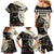 Kentucky Racing Horses Derby Hat Girl Family Matching Mermaid Dress and Hawaiian Shirt Black Color - Wonder Print Shop