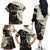 Kentucky Racing Horses Derby Hat Girl Family Matching Off The Shoulder Long Sleeve Dress and Hawaiian Shirt Black Color - Wonder Print Shop