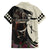 Kentucky Racing Horses Derby Hat Girl Family Matching Off The Shoulder Long Sleeve Dress and Hawaiian Shirt Black Color - Wonder Print Shop