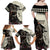 Kentucky Racing Horses Derby Hat Girl Family Matching Off Shoulder Maxi Dress and Hawaiian Shirt Black Color - Wonder Print Shop