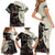 Kentucky Racing Horses Derby Hat Girl Family Matching Short Sleeve Bodycon Dress and Hawaiian Shirt Black Color - Wonder Print Shop