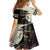 Kentucky Racing Horses Derby Hat Girl Family Matching Tank Maxi Dress and Hawaiian Shirt Black Color - Wonder Print Shop