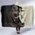 Kentucky Racing Horses Derby Hat Girl Hooded Blanket Black Color