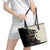 Kentucky Racing Horses Derby Hat Girl Leather Tote Bag Black Color - Wonder Print Shop