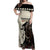 Kentucky Racing Horses Derby Hat Girl Off Shoulder Maxi Dress Black Color - Wonder Print Shop