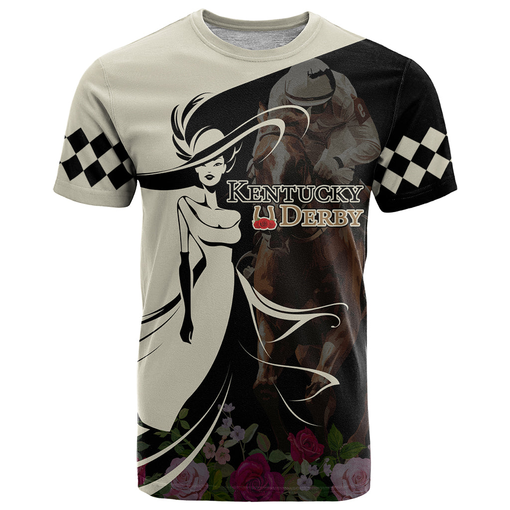 Kentucky Racing Horses Derby Hat Girl T Shirt Black Color - Wonder Print Shop
