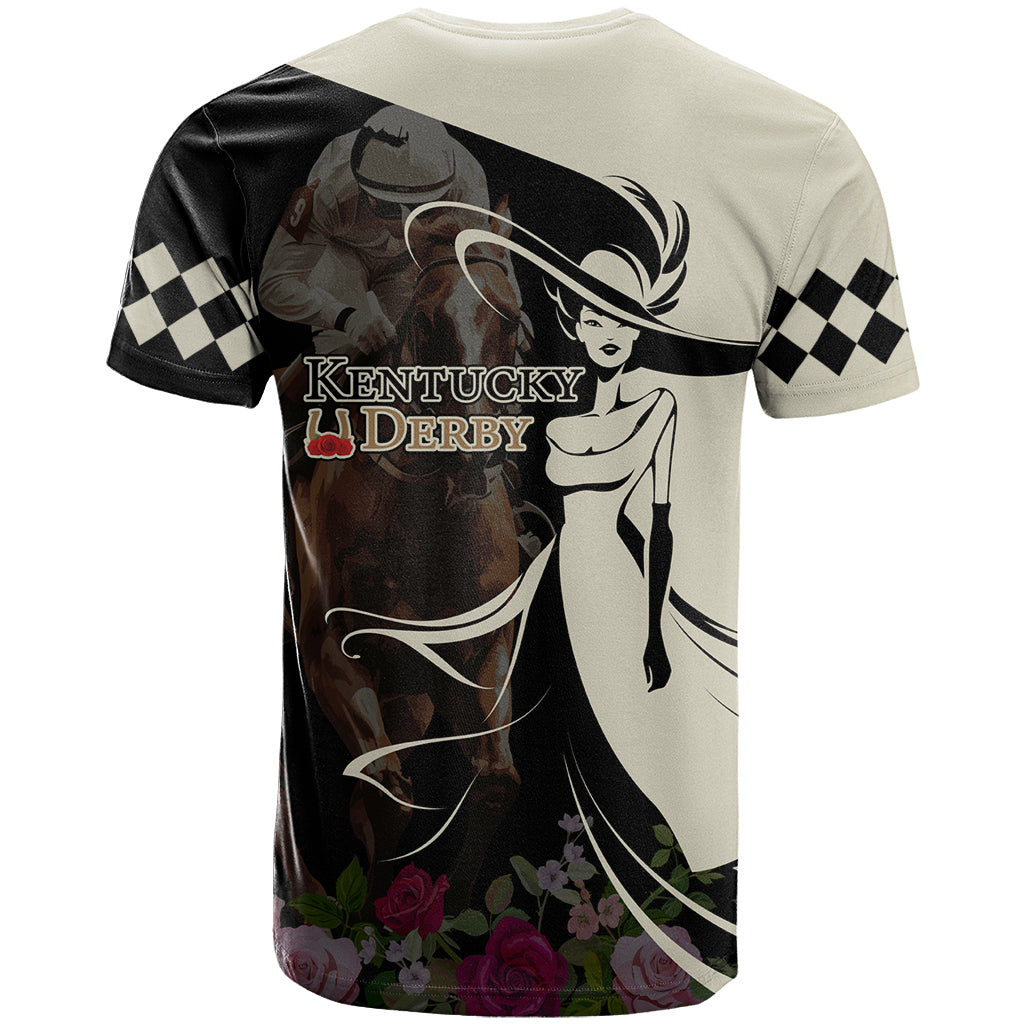 Kentucky Racing Horses Derby Hat Girl T Shirt Black Color - Wonder Print Shop