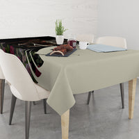 Kentucky Racing Horses Derby Hat Girl Tablecloth Black Color - Wonder Print Shop