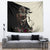 Kentucky Racing Horses Derby Hat Girl Tapestry Black Color - Wonder Print Shop