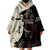 Kentucky Racing Horses Derby Hat Girl Wearable Blanket Hoodie Black Color - Wonder Print Shop