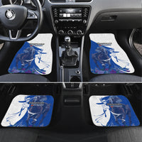 Kentucky Racing Horses Derby Hat Girl Car Mats Blue Color - Wonder Print Shop