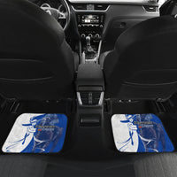 Kentucky Racing Horses Derby Hat Girl Car Mats Blue Color - Wonder Print Shop