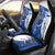 Kentucky Racing Horses Derby Hat Girl Car Seat Cover Blue Color