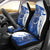 Kentucky Racing Horses Derby Hat Girl Car Seat Cover Blue Color - Wonder Print Shop
