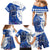 Kentucky Racing Horses Derby Hat Girl Family Matching Mermaid Dress and Hawaiian Shirt Blue Color - Wonder Print Shop