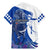 Kentucky Racing Horses Derby Hat Girl Family Matching Mermaid Dress and Hawaiian Shirt Blue Color - Wonder Print Shop