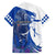 Kentucky Racing Horses Derby Hat Girl Family Matching Off The Shoulder Long Sleeve Dress and Hawaiian Shirt Blue Color - Wonder Print Shop