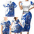 Kentucky Racing Horses Derby Hat Girl Family Matching Short Sleeve Bodycon Dress and Hawaiian Shirt Blue Color - Wonder Print Shop