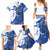 Kentucky Racing Horses Derby Hat Girl Family Matching Summer Maxi Dress and Hawaiian Shirt Blue Color - Wonder Print Shop