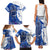 Kentucky Racing Horses Derby Hat Girl Family Matching Tank Maxi Dress and Hawaiian Shirt Blue Color - Wonder Print Shop