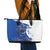 Kentucky Racing Horses Derby Hat Girl Leather Tote Bag Blue Color - Wonder Print Shop