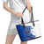 Kentucky Racing Horses Derby Hat Girl Leather Tote Bag Blue Color - Wonder Print Shop