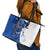 Kentucky Racing Horses Derby Hat Girl Leather Tote Bag Blue Color - Wonder Print Shop