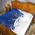 Kentucky Racing Horses Derby Hat Girl Quilt Blue Color - Wonder Print Shop