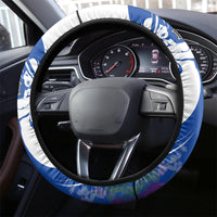 Kentucky Racing Horses Derby Hat Girl Steering Wheel Cover Blue Color - Wonder Print Shop