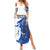 Kentucky Racing Horses Derby Hat Girl Summer Maxi Dress Blue Color - Wonder Print Shop