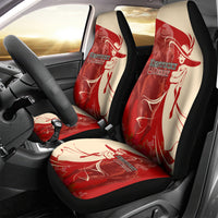 Kentucky Racing Horses Derby Hat Girl Car Seat Cover Red Color - Wonder Print Shop