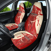 Kentucky Racing Horses Derby Hat Girl Car Seat Cover Red Color - Wonder Print Shop