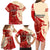 Kentucky Racing Horses Derby Hat Girl Family Matching Long Sleeve Bodycon Dress and Hawaiian Shirt Red Color - Wonder Print Shop