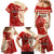 Kentucky Racing Horses Derby Hat Girl Family Matching Mermaid Dress and Hawaiian Shirt Red Color - Wonder Print Shop