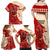 Kentucky Racing Horses Derby Hat Girl Family Matching Off Shoulder Maxi Dress and Hawaiian Shirt Red Color - Wonder Print Shop
