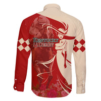 Kentucky Racing Horses Derby Hat Girl Family Matching Puletasi and Hawaiian Shirt Red Color - Wonder Print Shop