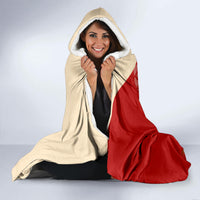 Kentucky Racing Horses Derby Hat Girl Hooded Blanket Red Color