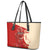 Kentucky Racing Horses Derby Hat Girl Leather Tote Bag Red Color