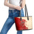 Kentucky Racing Horses Derby Hat Girl Leather Tote Bag Red Color - Wonder Print Shop